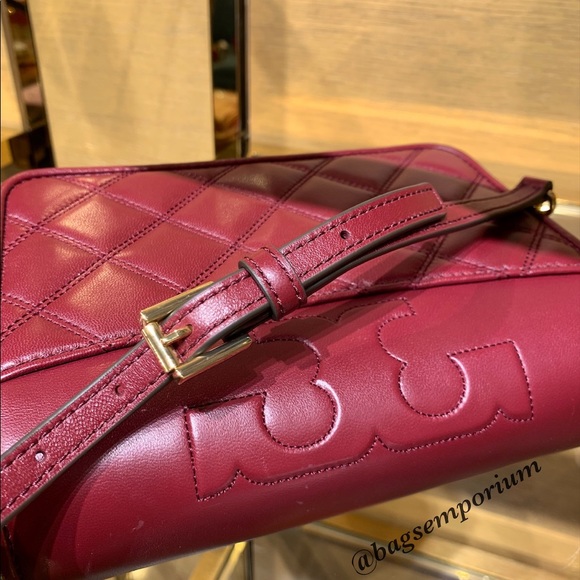 Tory Burch Leather Quilted Crossbody Bag - Picture 14 of 15